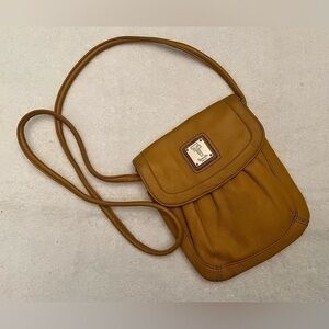 Tignanello Small Genuine Leather Crossbody Purse Magnet Folder Over